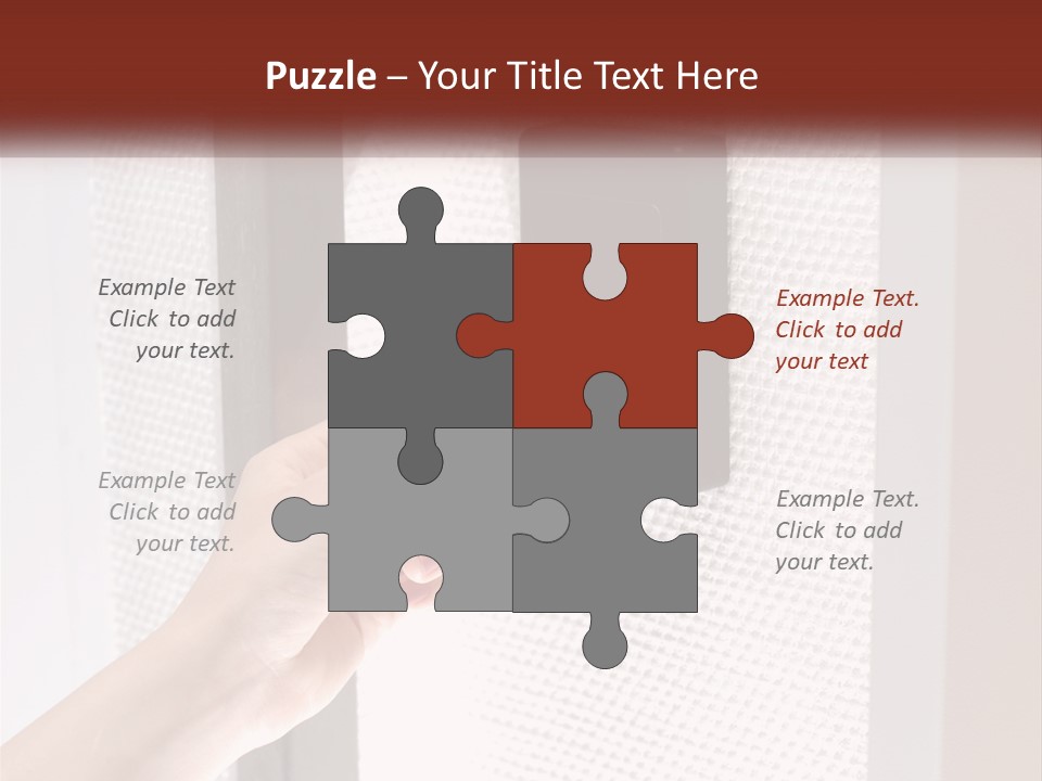 A Person Holding A Card In Front Of A Door PowerPoint Template