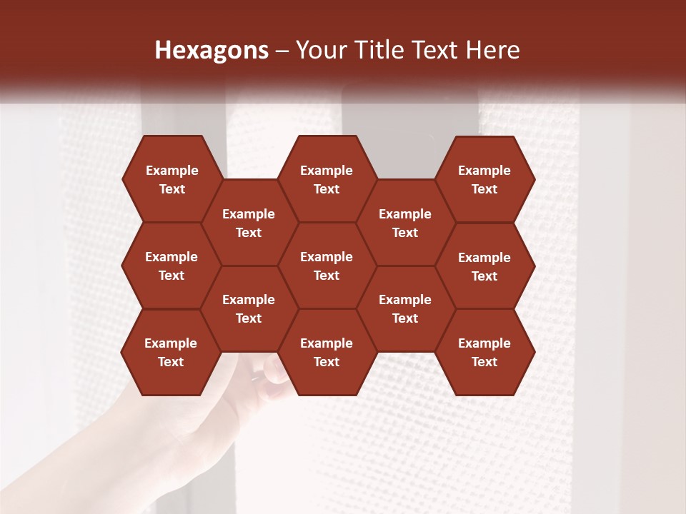 A Person Holding A Card In Front Of A Door PowerPoint Template