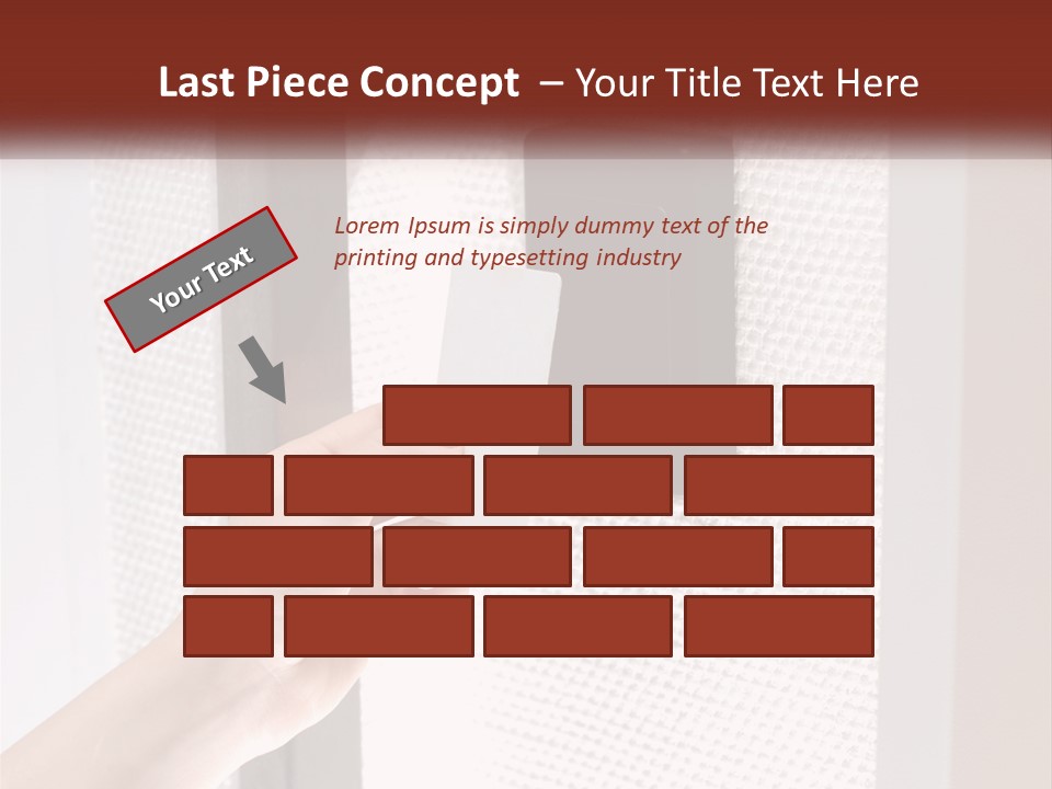 A Person Holding A Card In Front Of A Door PowerPoint Template