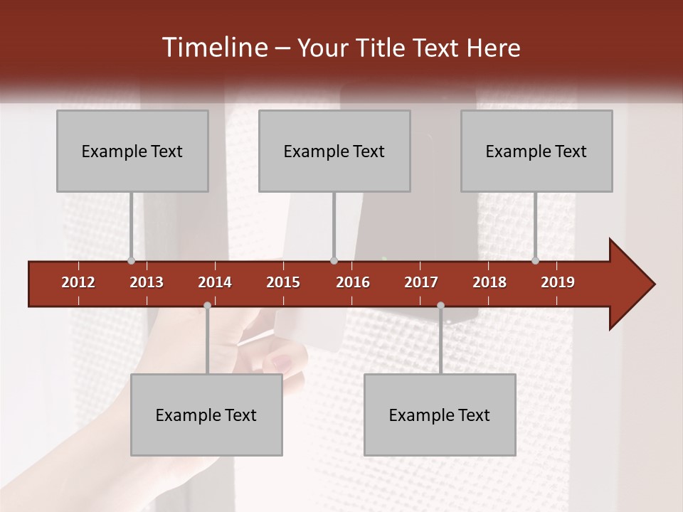 A Person Holding A Card In Front Of A Door PowerPoint Template