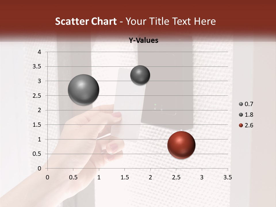 A Person Holding A Card In Front Of A Door PowerPoint Template
