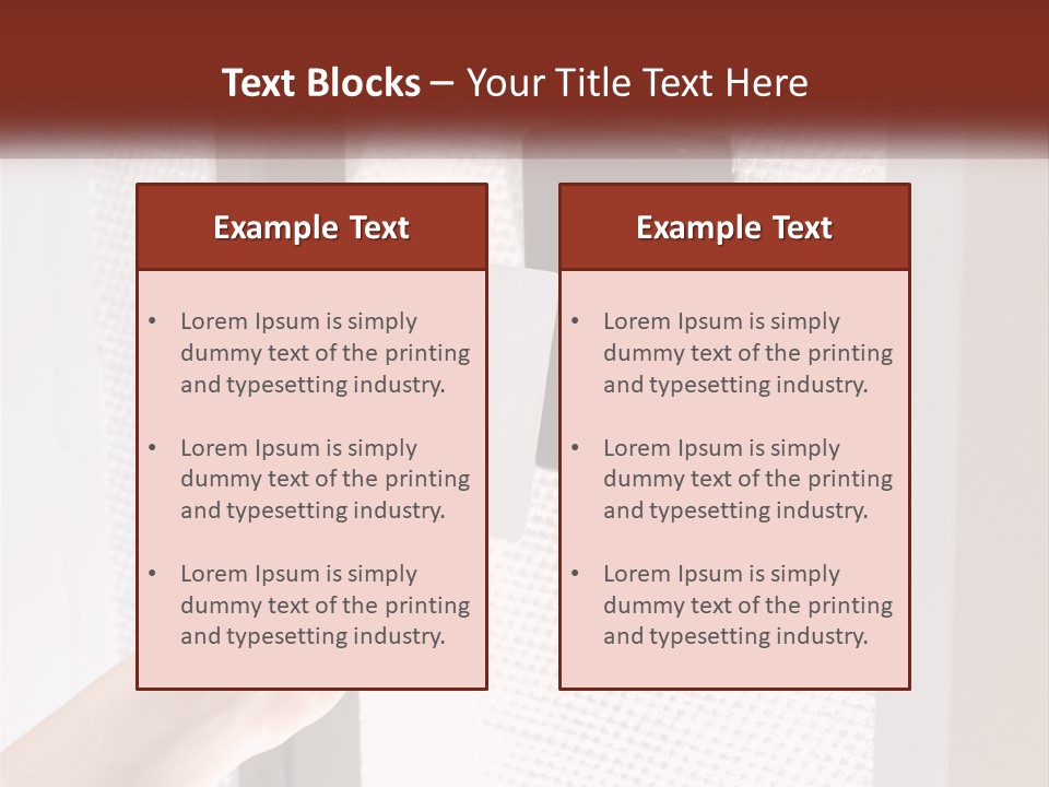 A Person Holding A Card In Front Of A Door PowerPoint Template