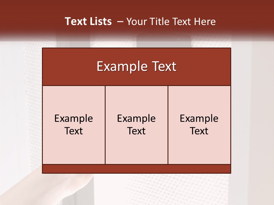 A Person Holding A Card In Front Of A Door PowerPoint Template
