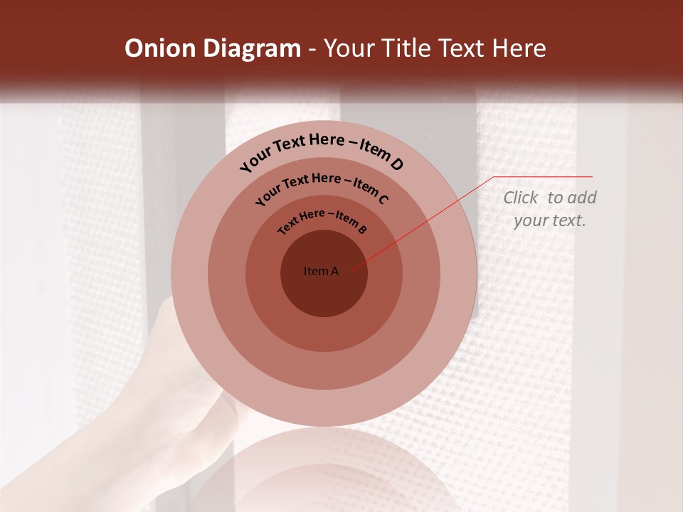 A Person Holding A Card In Front Of A Door PowerPoint Template