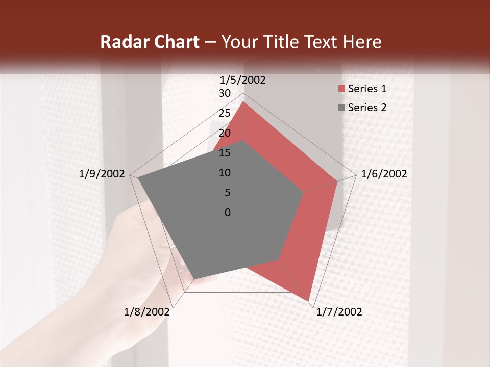 A Person Holding A Card In Front Of A Door PowerPoint Template