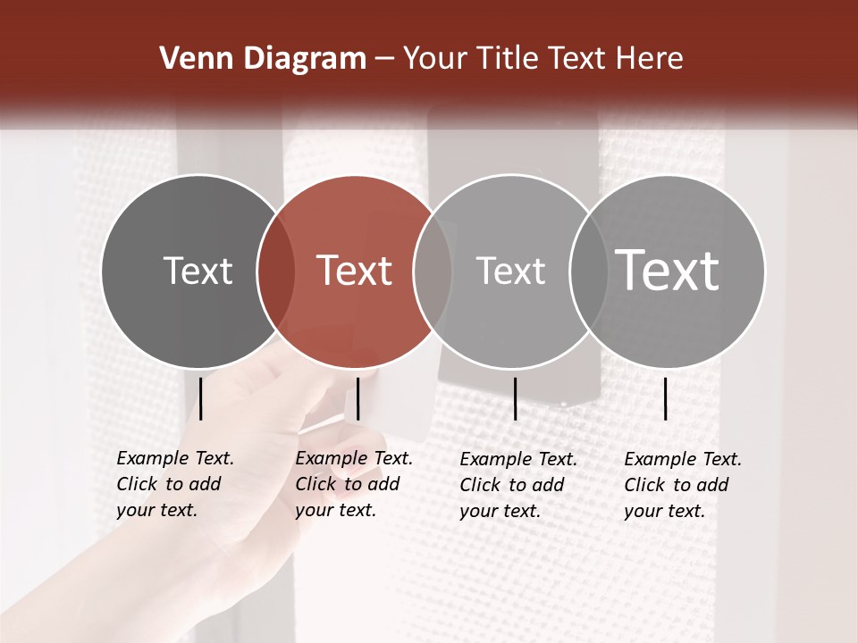 A Person Holding A Card In Front Of A Door PowerPoint Template