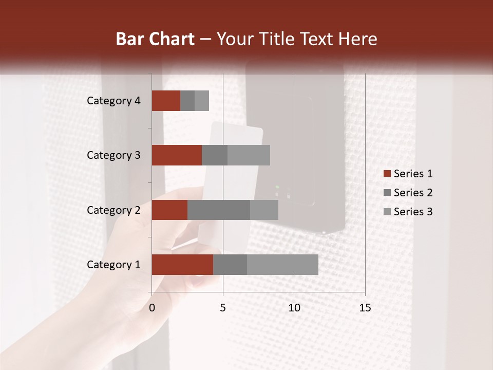 A Person Holding A Card In Front Of A Door PowerPoint Template