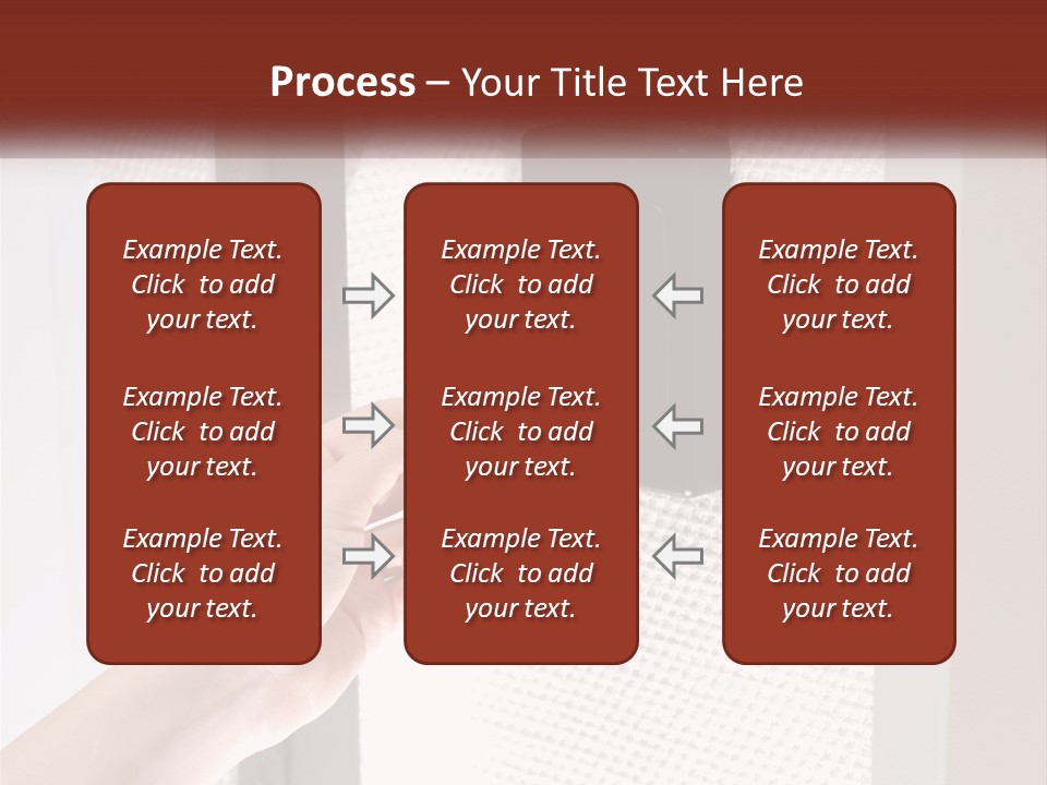 A Person Holding A Card In Front Of A Door PowerPoint Template