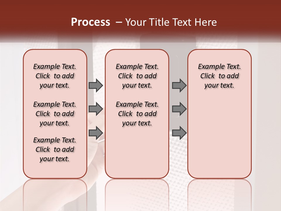 A Person Holding A Card In Front Of A Door PowerPoint Template