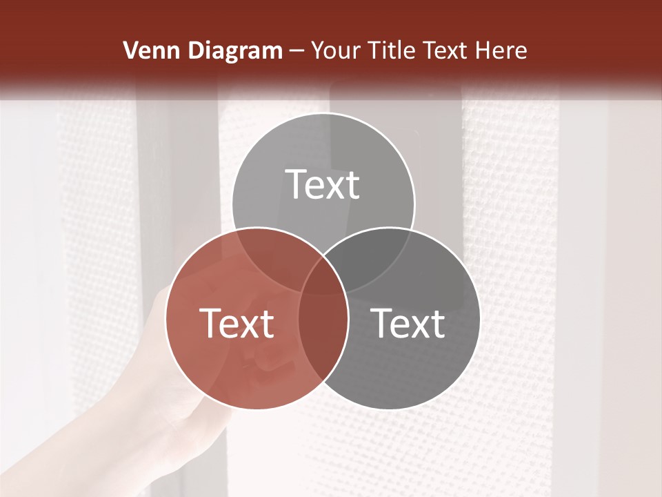 A Person Holding A Card In Front Of A Door PowerPoint Template