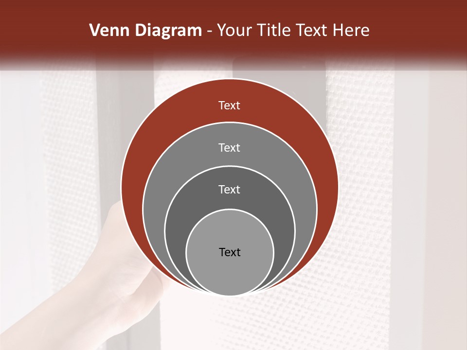 A Person Holding A Card In Front Of A Door PowerPoint Template