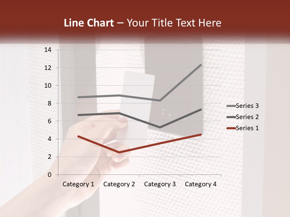A Person Holding A Card In Front Of A Door PowerPoint Template