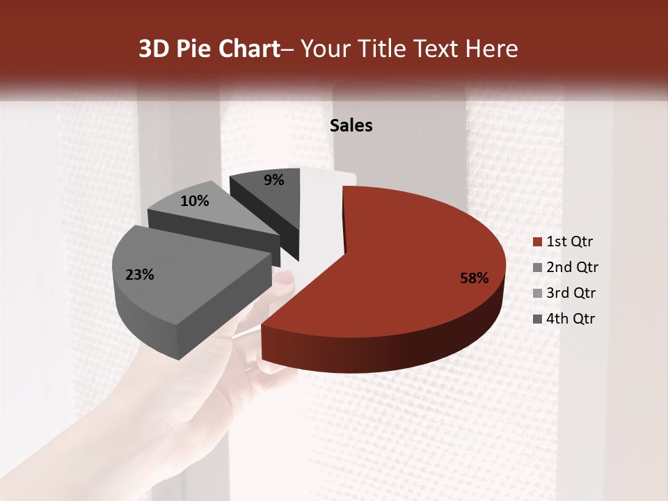 A Person Holding A Card In Front Of A Door PowerPoint Template