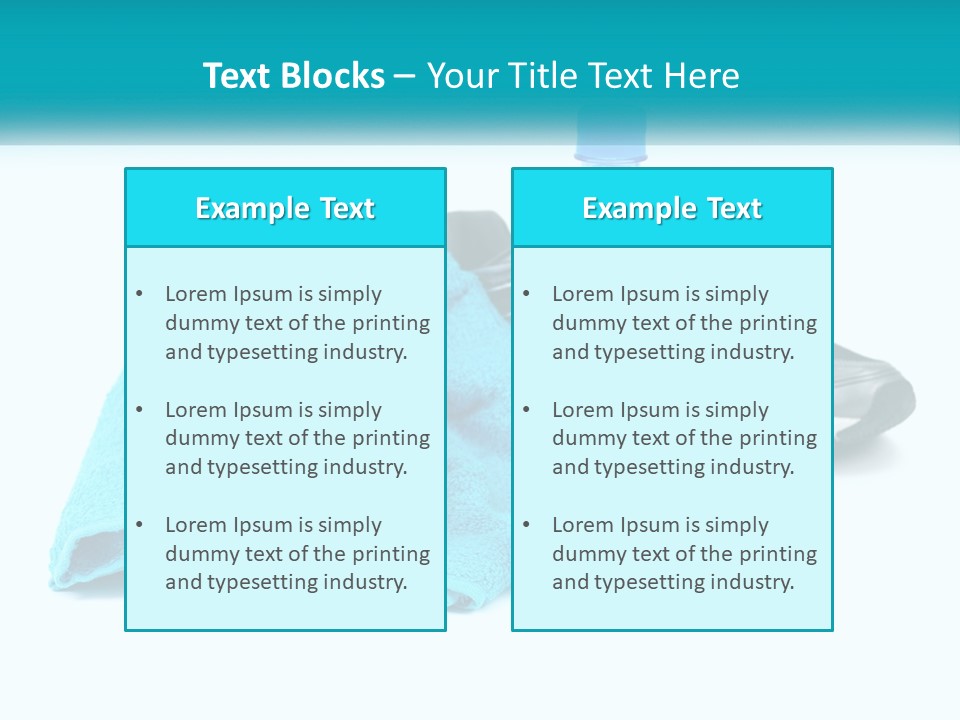A Pair Of Running Shoes And A Water Bottle On A White Background PowerPoint Template