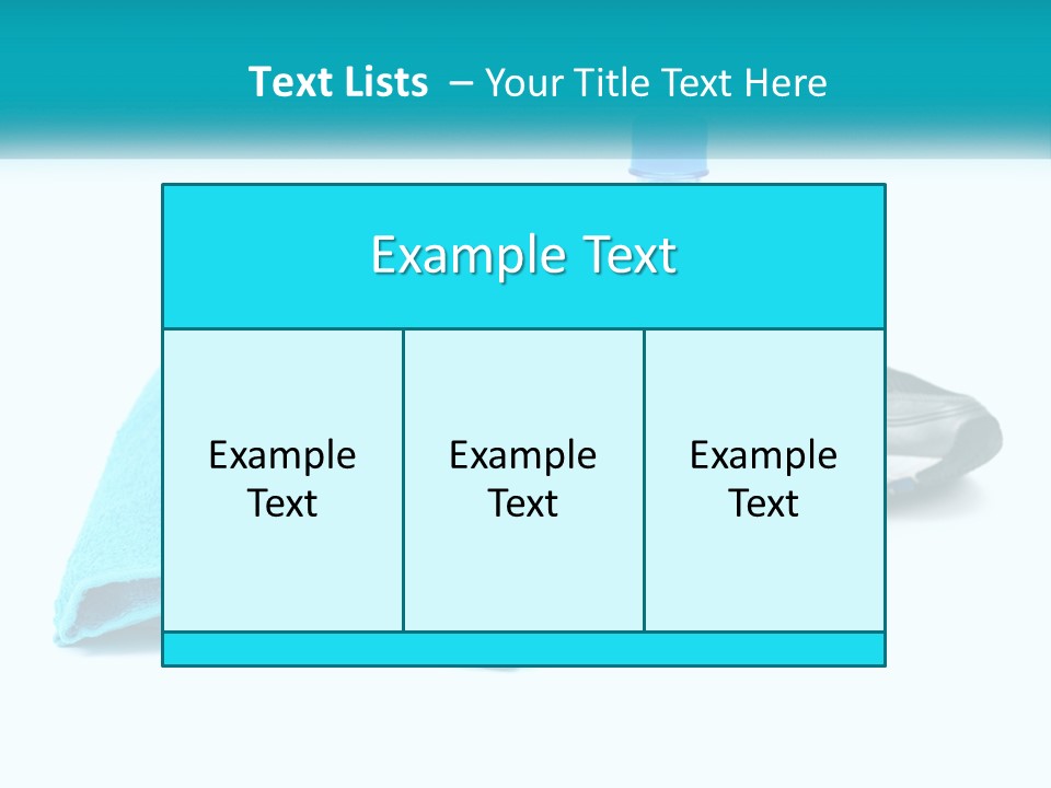 A Pair Of Running Shoes And A Water Bottle On A White Background PowerPoint Template