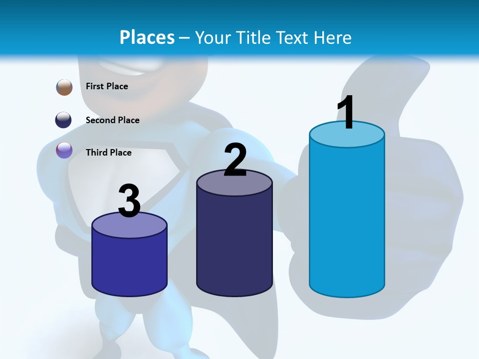 A Cartoon Character Giving A Thumbs Up PowerPoint Template