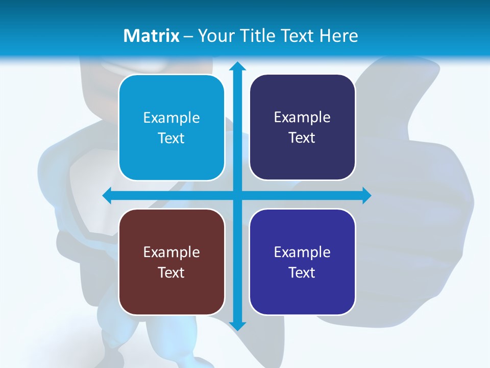 A Cartoon Character Giving A Thumbs Up PowerPoint Template