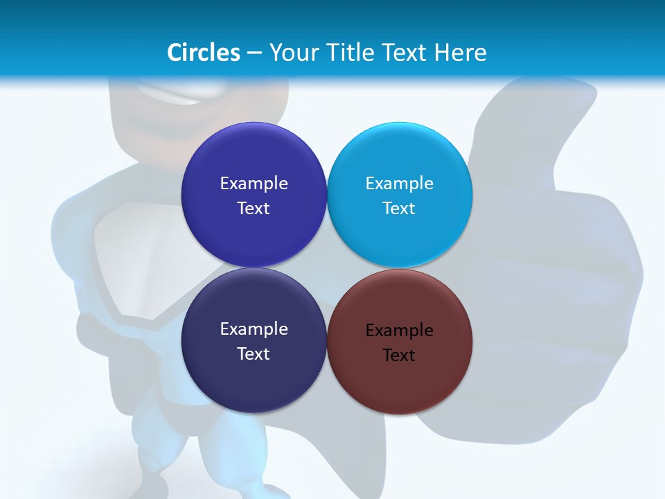 A Cartoon Character Giving A Thumbs Up PowerPoint Template