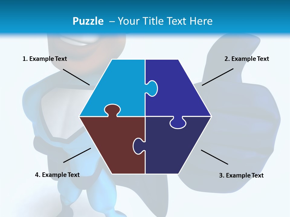 A Cartoon Character Giving A Thumbs Up PowerPoint Template