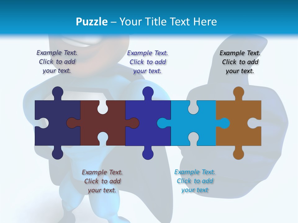 A Cartoon Character Giving A Thumbs Up PowerPoint Template