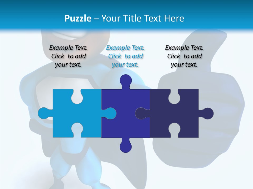 A Cartoon Character Giving A Thumbs Up PowerPoint Template