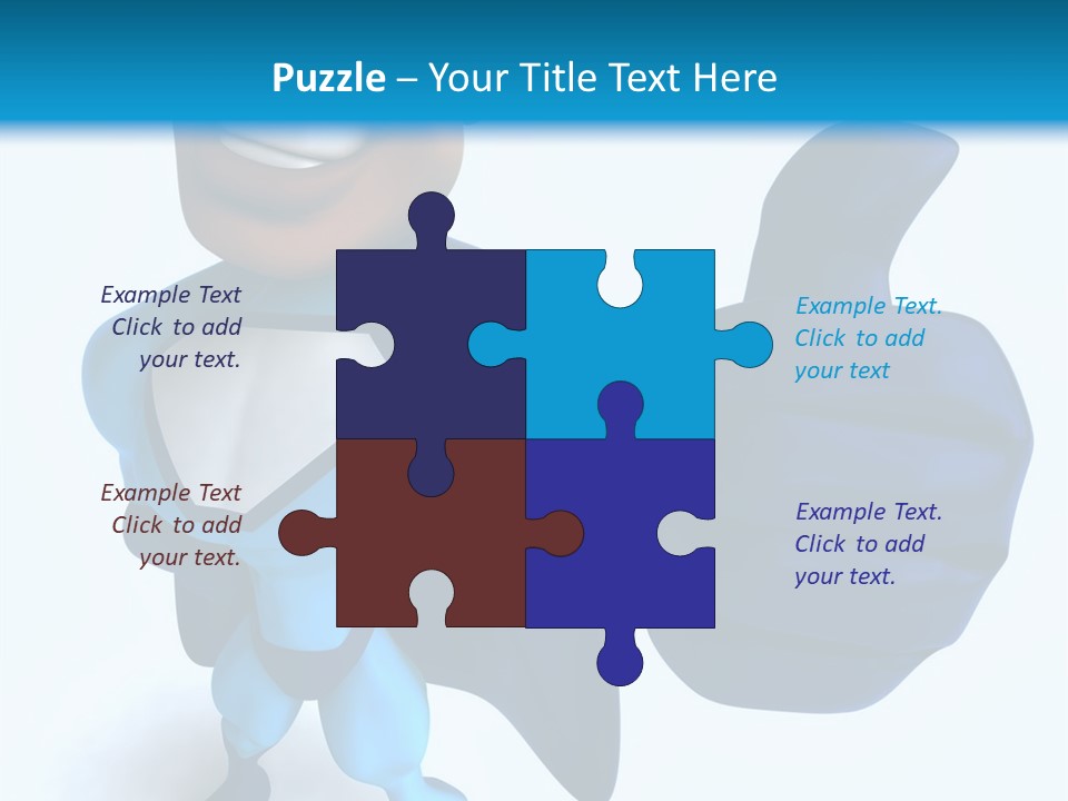 A Cartoon Character Giving A Thumbs Up PowerPoint Template