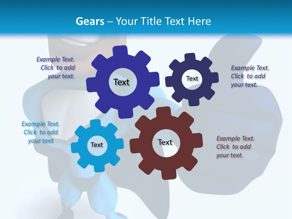 A Cartoon Character Giving A Thumbs Up PowerPoint Template