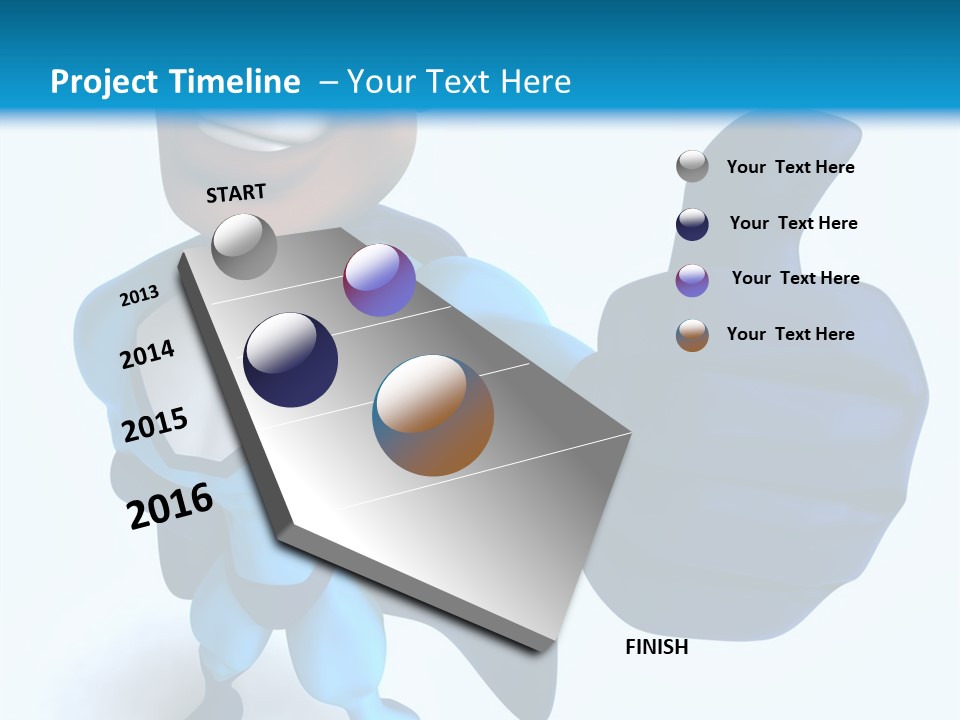A Cartoon Character Giving A Thumbs Up PowerPoint Template