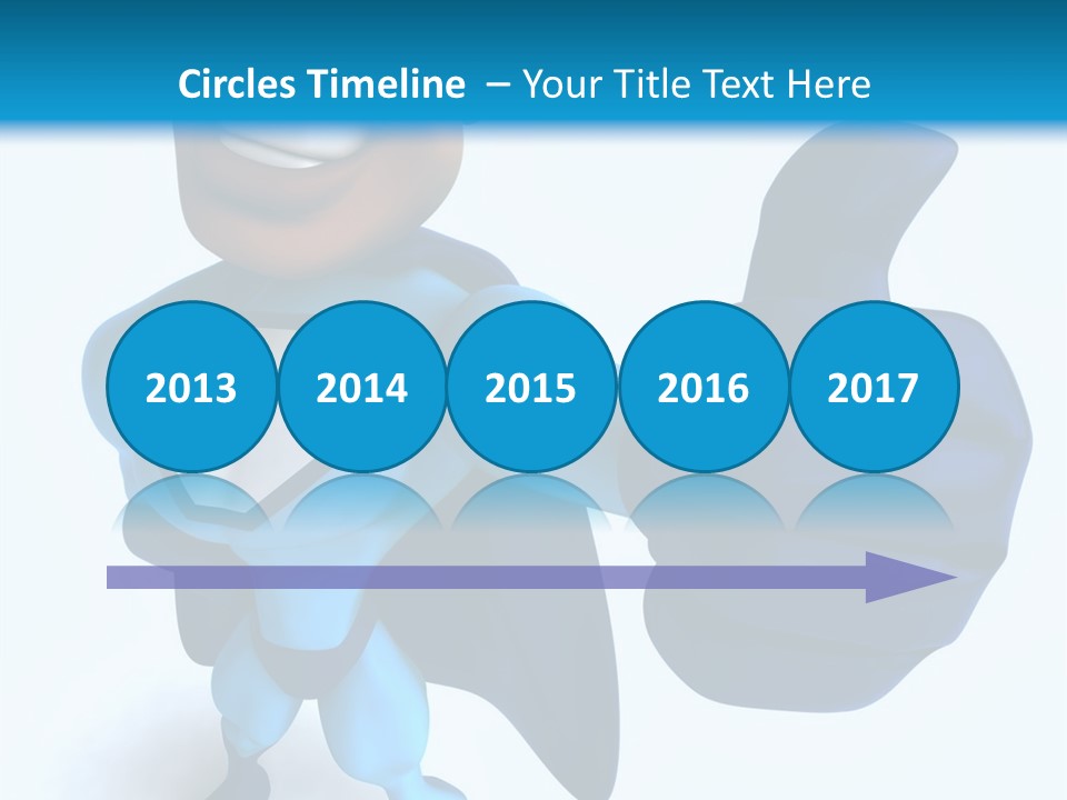 A Cartoon Character Giving A Thumbs Up PowerPoint Template