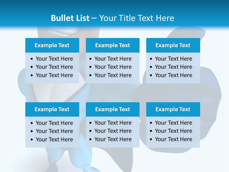 A Cartoon Character Giving A Thumbs Up PowerPoint Template