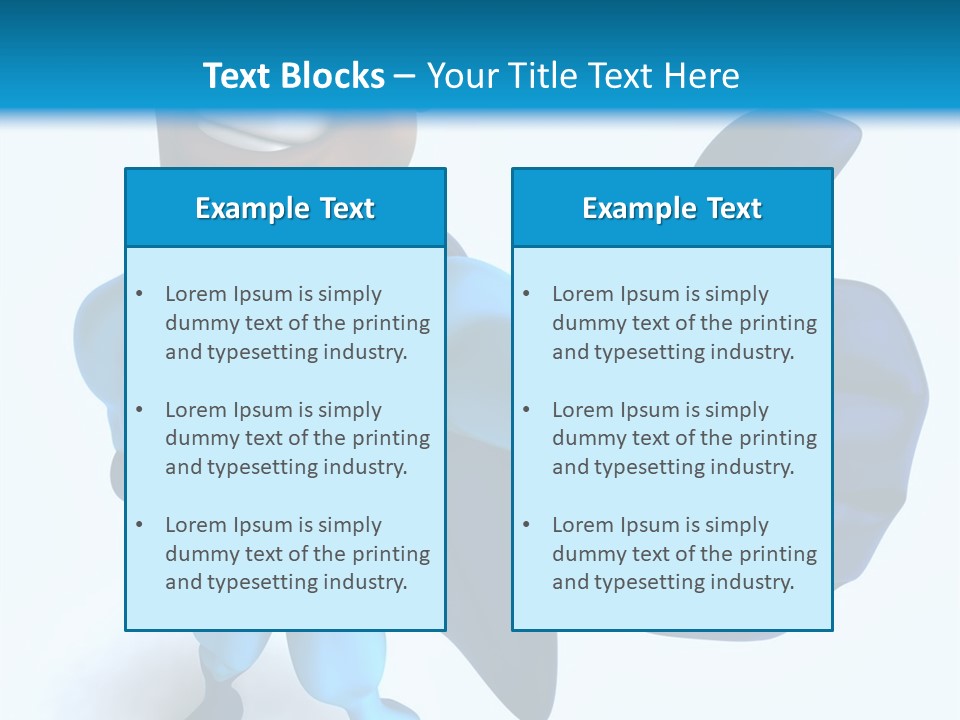 A Cartoon Character Giving A Thumbs Up PowerPoint Template