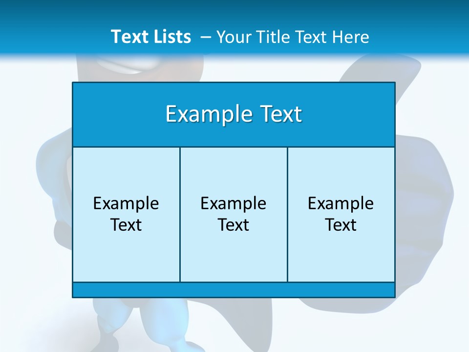 A Cartoon Character Giving A Thumbs Up PowerPoint Template