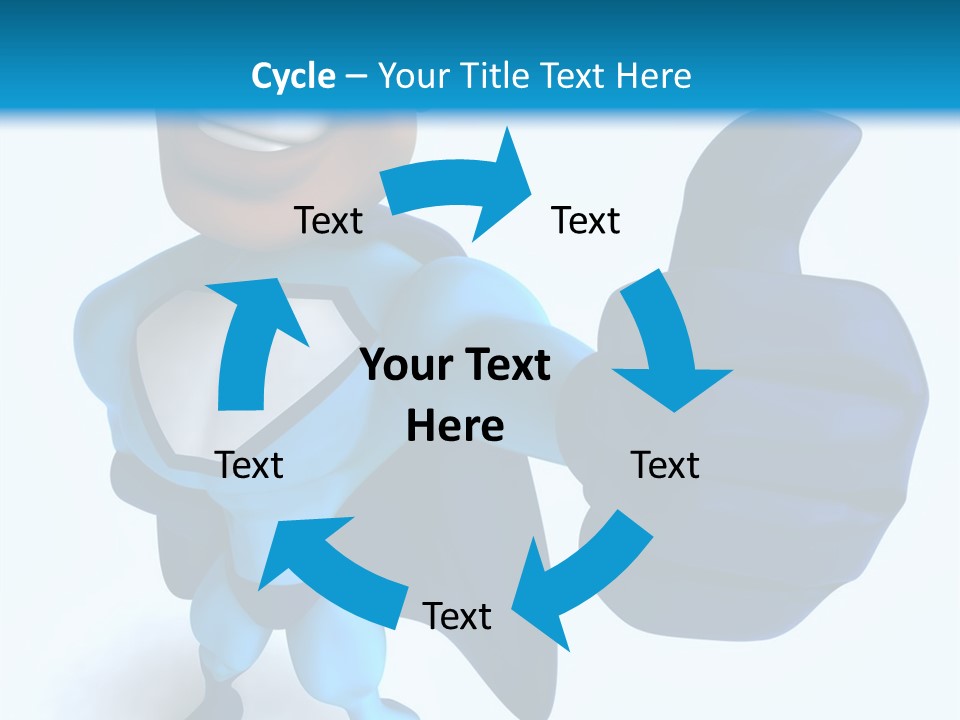 A Cartoon Character Giving A Thumbs Up PowerPoint Template