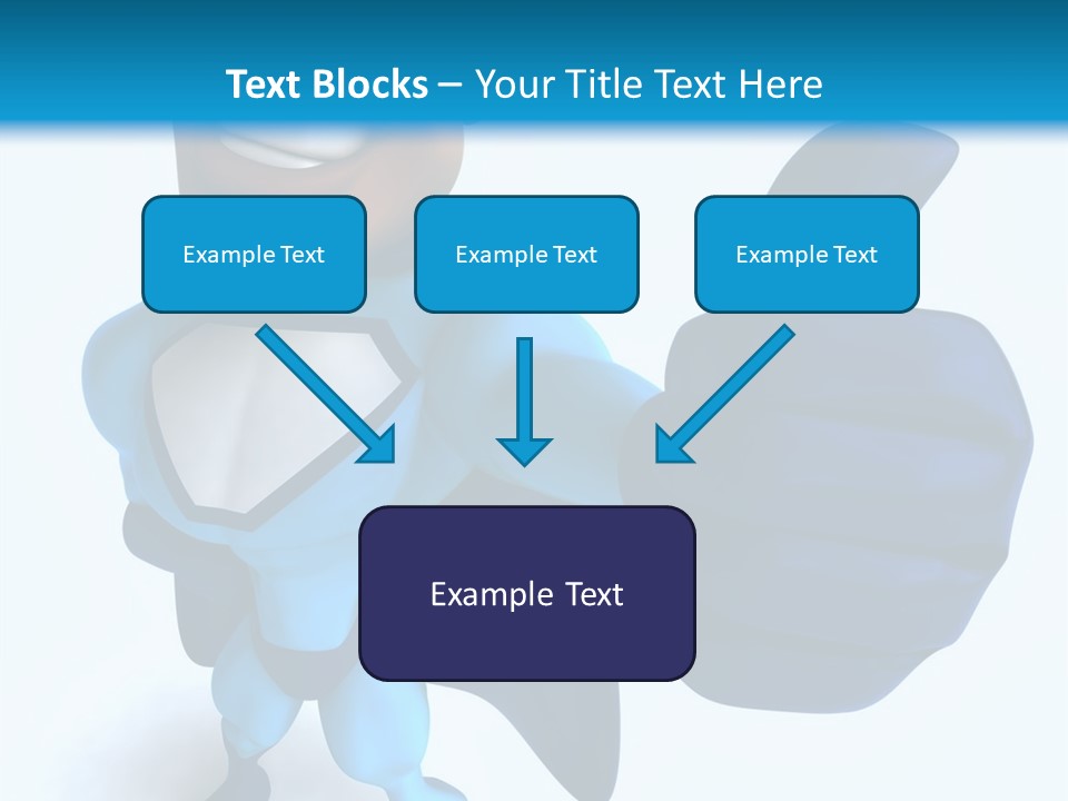 A Cartoon Character Giving A Thumbs Up PowerPoint Template