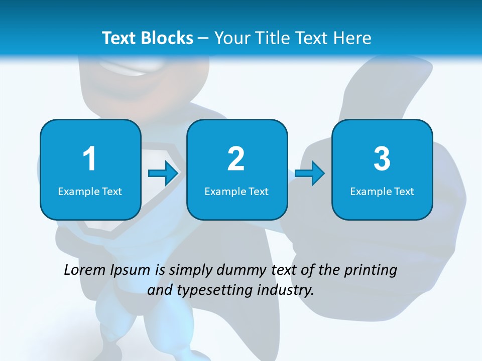 A Cartoon Character Giving A Thumbs Up PowerPoint Template