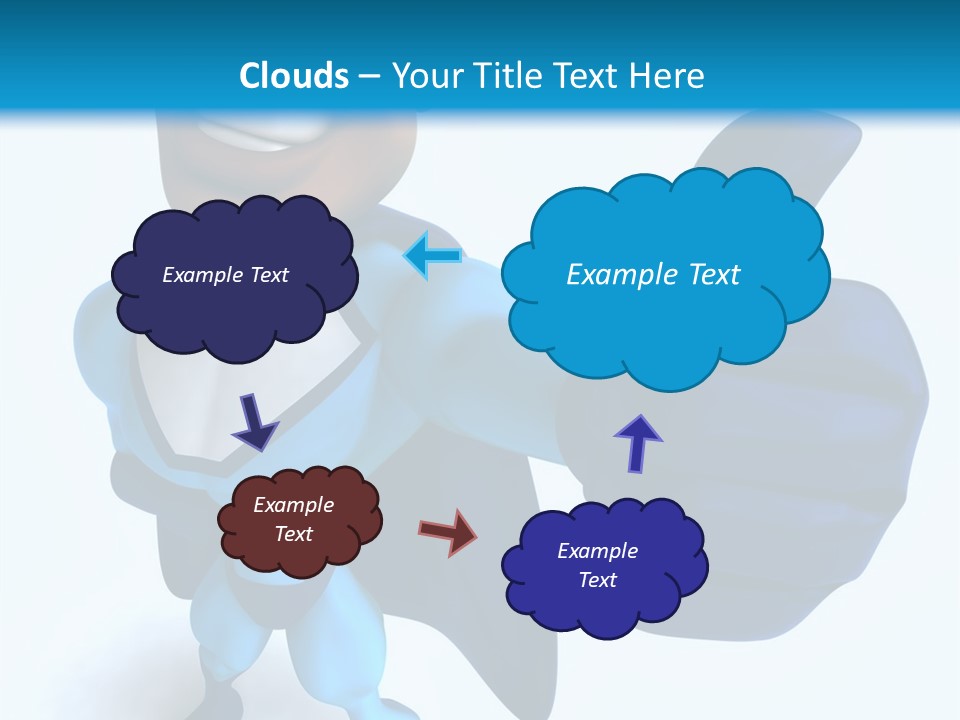 A Cartoon Character Giving A Thumbs Up PowerPoint Template