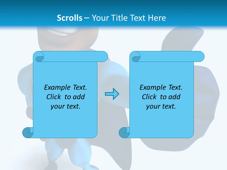 A Cartoon Character Giving A Thumbs Up PowerPoint Template