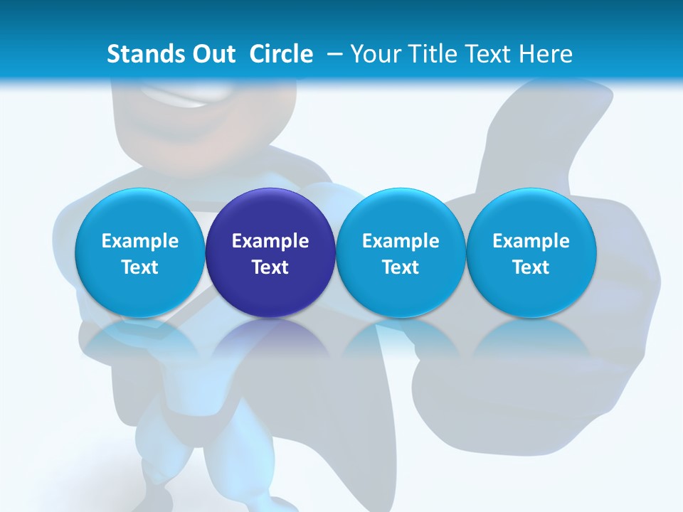 A Cartoon Character Giving A Thumbs Up PowerPoint Template