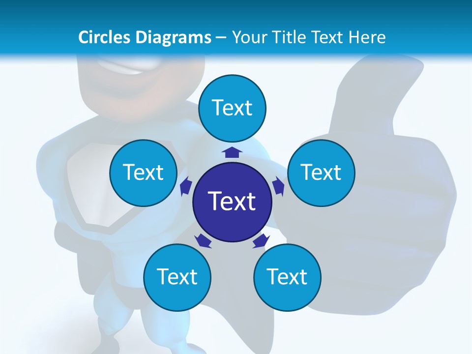 A Cartoon Character Giving A Thumbs Up PowerPoint Template