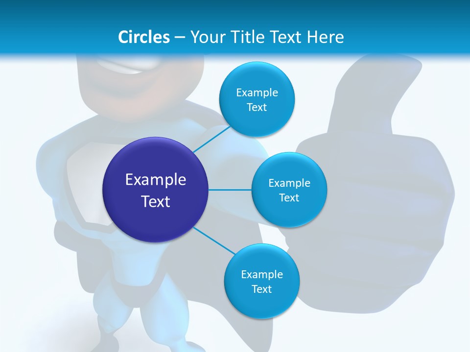 A Cartoon Character Giving A Thumbs Up PowerPoint Template
