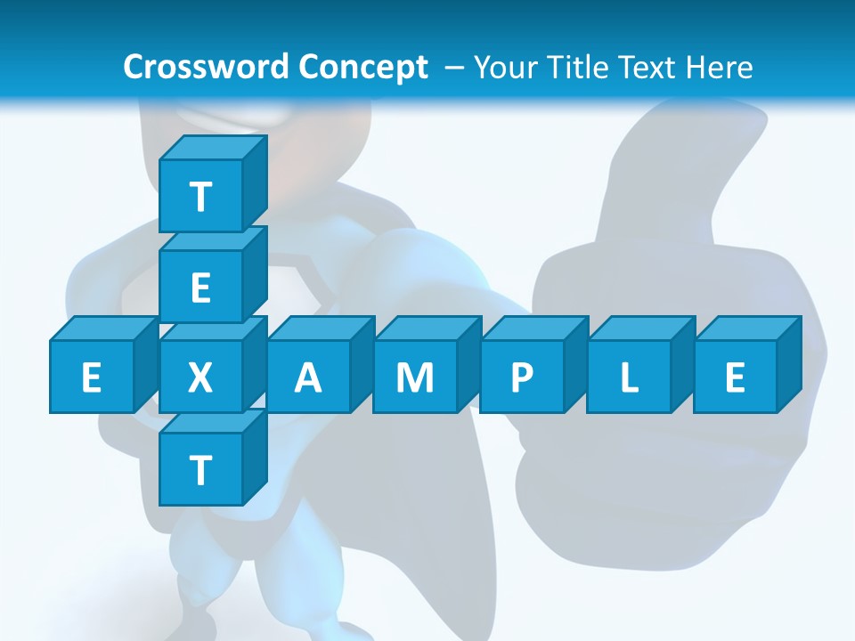 A Cartoon Character Giving A Thumbs Up PowerPoint Template