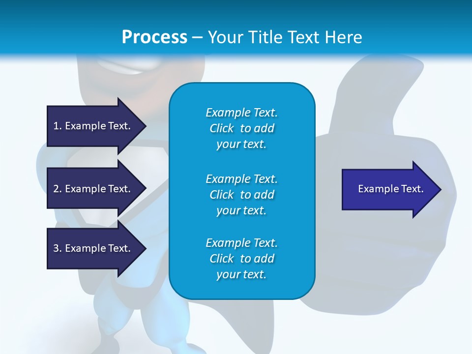 A Cartoon Character Giving A Thumbs Up PowerPoint Template