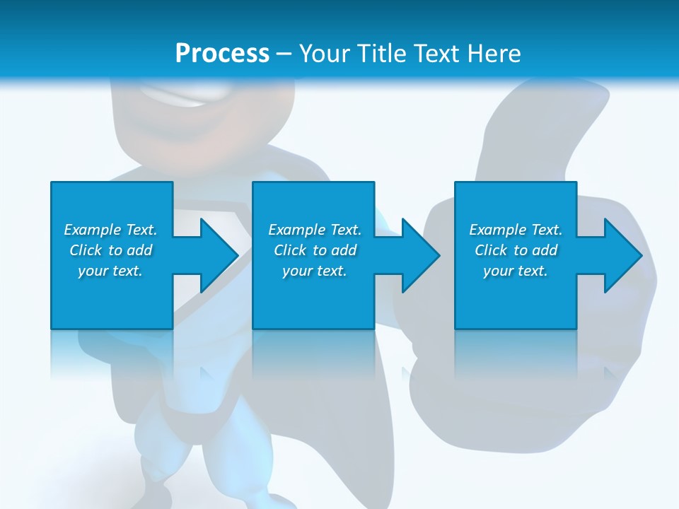A Cartoon Character Giving A Thumbs Up PowerPoint Template