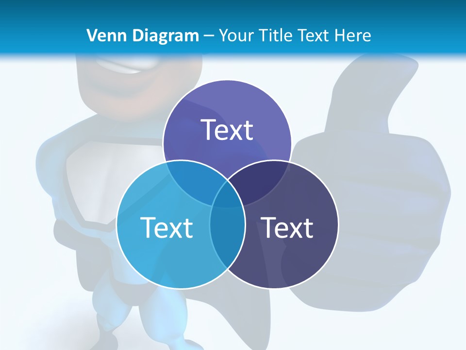 A Cartoon Character Giving A Thumbs Up PowerPoint Template