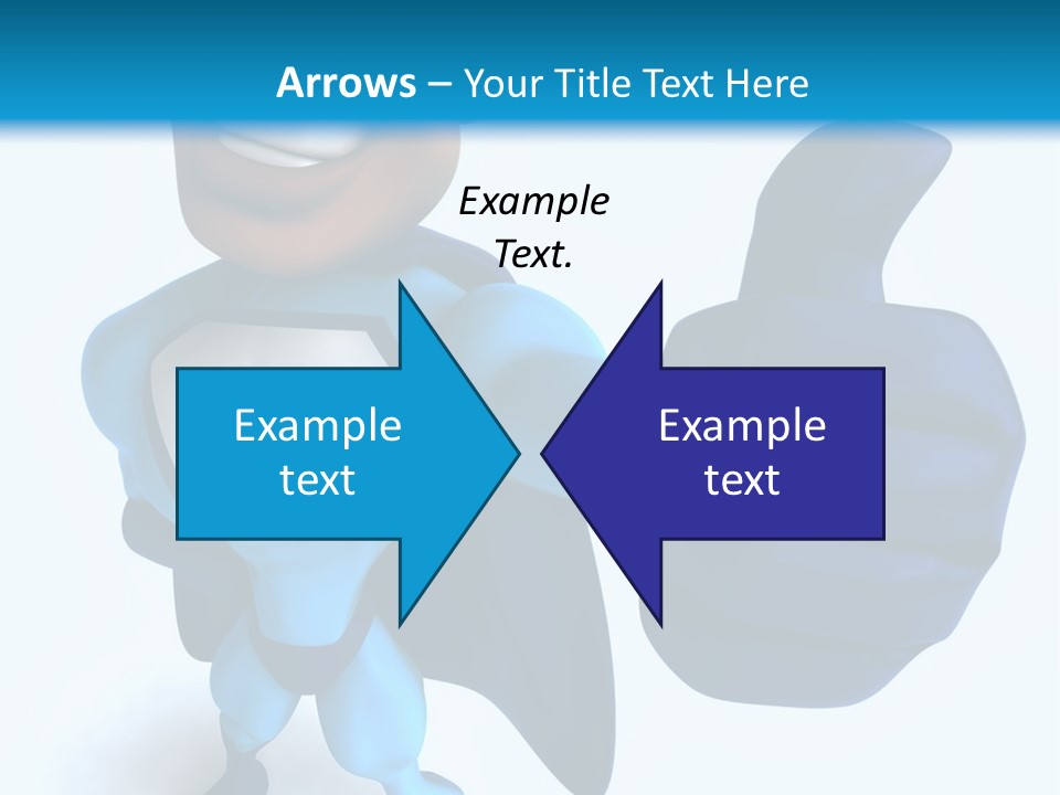 A Cartoon Character Giving A Thumbs Up PowerPoint Template