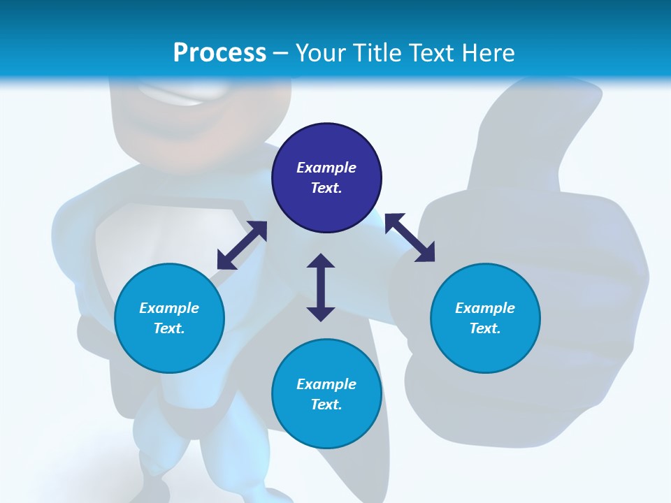 A Cartoon Character Giving A Thumbs Up PowerPoint Template