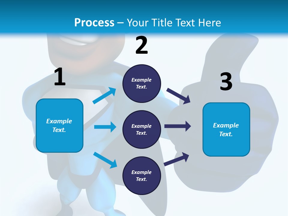 A Cartoon Character Giving A Thumbs Up PowerPoint Template