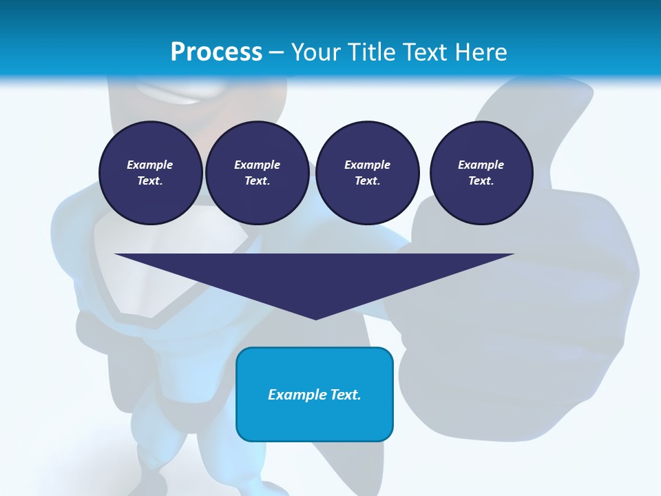 A Cartoon Character Giving A Thumbs Up PowerPoint Template