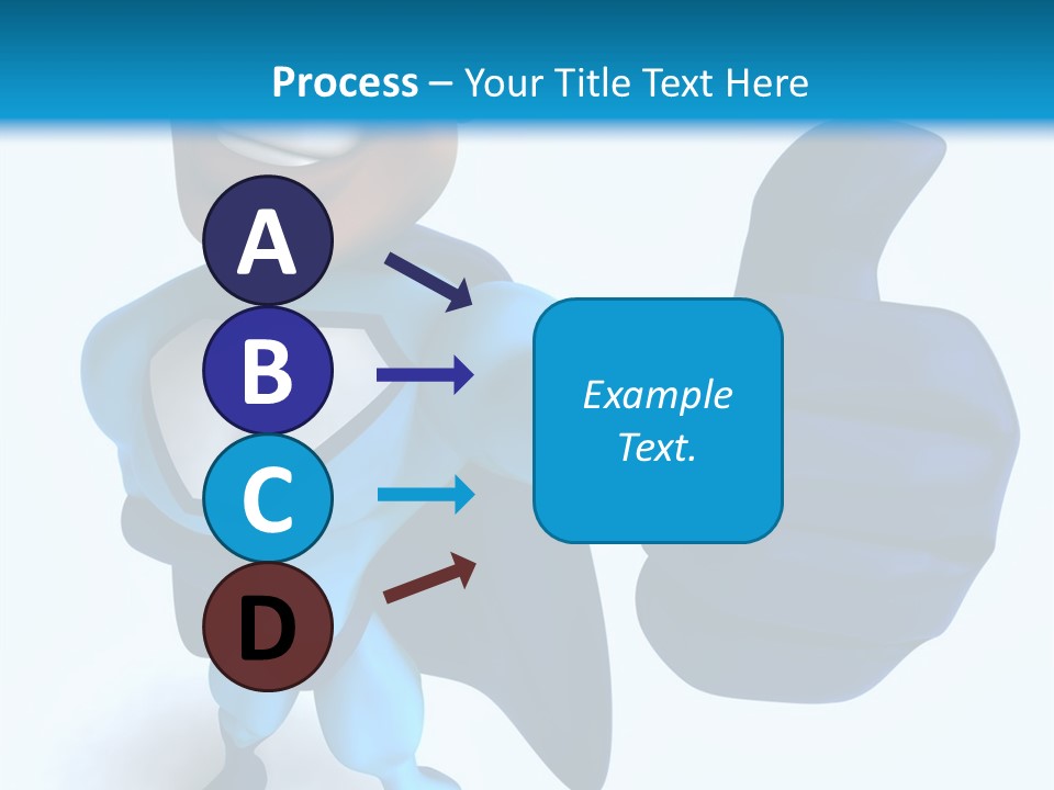 A Cartoon Character Giving A Thumbs Up PowerPoint Template