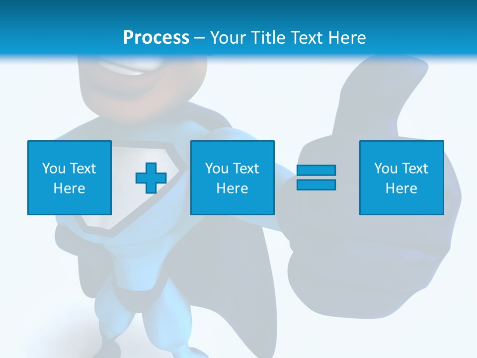A Cartoon Character Giving A Thumbs Up PowerPoint Template